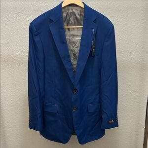 NWT Hart Schaffner Marx Men's Blue Blazer With Small Defect